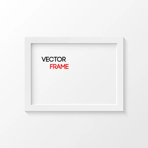 Witte frame vectorillustratie — Stockvector