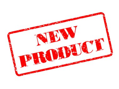 yeni ürün lastik damgası illüstrasyon