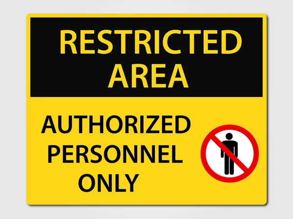 restriced alan işareti