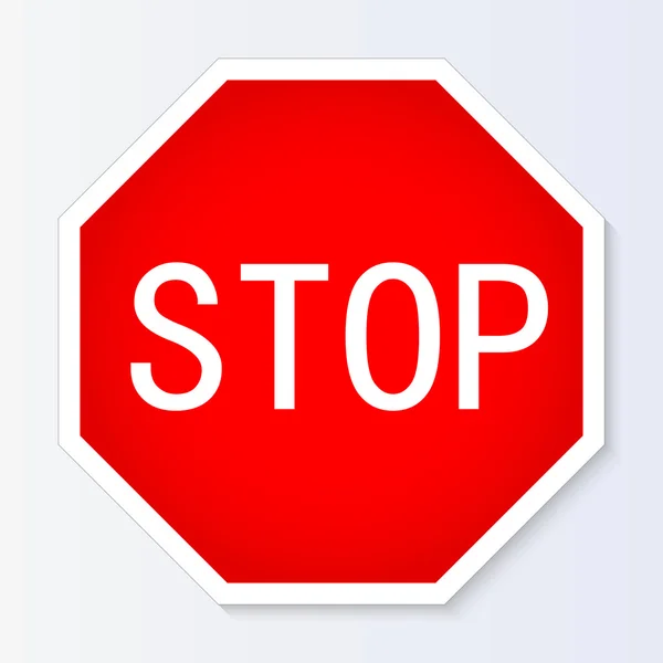 Stop teken vector illustratie — Stockvector