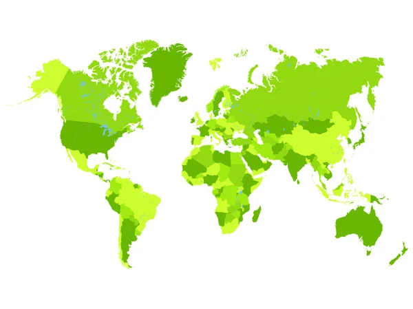 Mappa del mondo illustrazione vettoriale — Vettoriale Stock