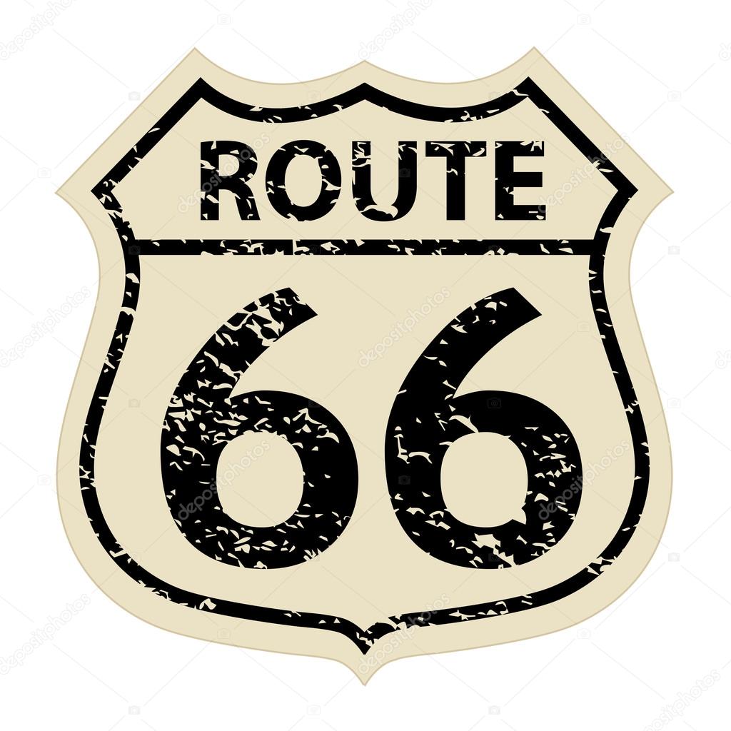 Vintage route 66 sign