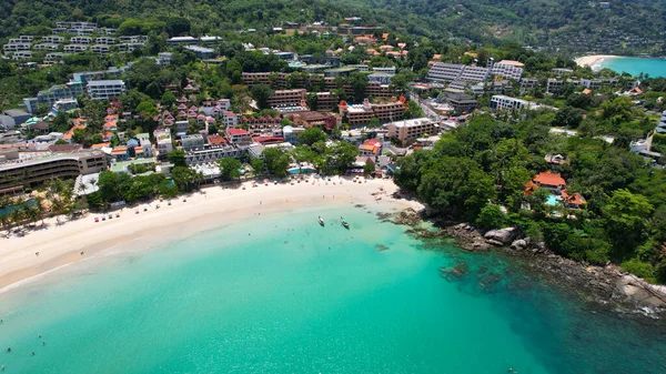 The snow-white Kata beach of Phuket island. — Stock Photo, Image