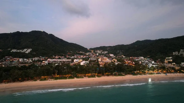 View of the beach and the island from a height. — Zdjęcie stockowe