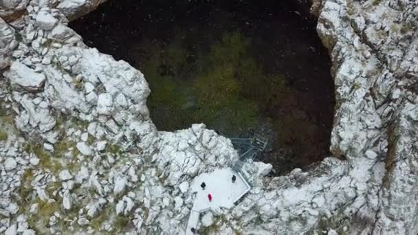 Священная Пещера Белой Мечети Огромная Пещера Собственным Экологическим Климатом Поверхности — стоковое видео