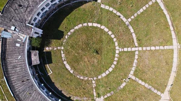 Abandoned Building Beautiful Pattern Paths Assy Turgen Observatory Paths Laid — Stock Fotó