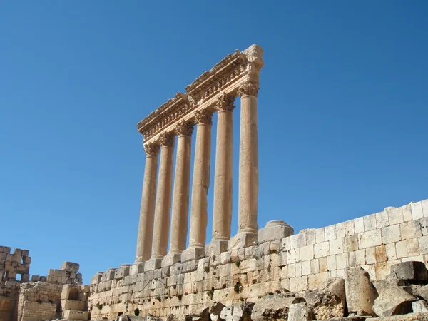 Baalbek ruïnes - Bekavallei — Stockfoto