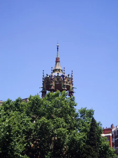 Schloss in der Stadt Barcelona — Stockfoto