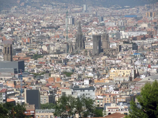 Aerial view of Barcelona city — Stock Photo, Image