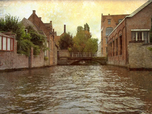 Bruges, Belçika 'da Kanal — Stok fotoğraf