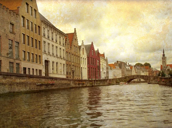 Bruges, Belçika 'da Kanal — Stok fotoğraf