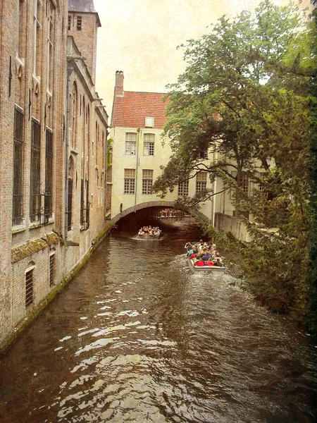 Canal i Brygge, Belgien — Stockfoto