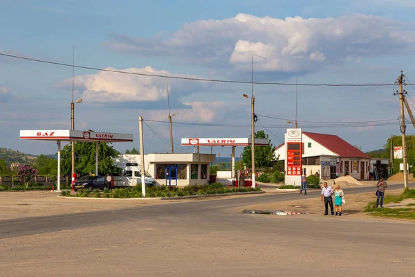 Lozova Gagazuzia República Moldavia Mayo 2016 Gasolinera Tienda Centro Del — Foto de Stock