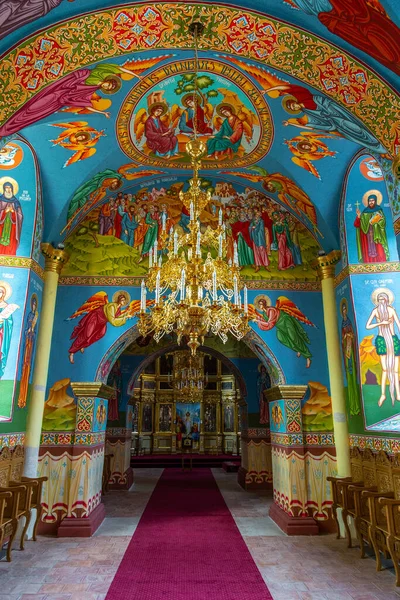 Capriana Republiek Moldavië Mei 2016 Binnenkant Van Winterkerk Het Deel — Stockfoto