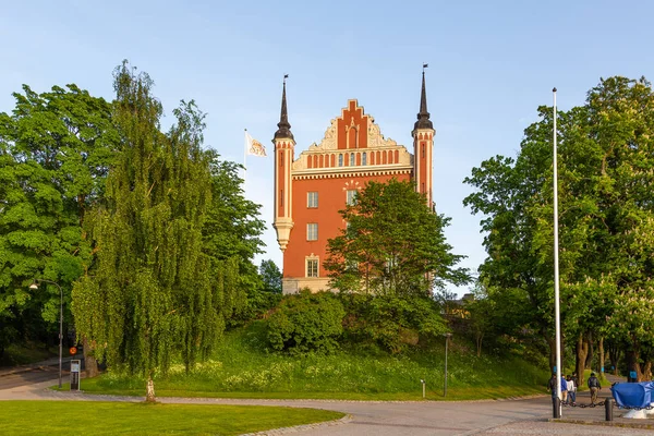 스톡홀름 스웨덴 2016 View Admiralty House Islet Skeppsholmen Stockholm Central — 스톡 사진