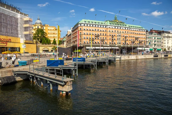 스웨덴 스톡홀름 2016 역사적 인감라 항구에 — 스톡 사진