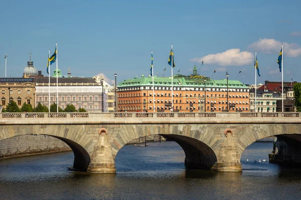 Stockholm Sweden June 2016 View Old Historic City Building Swedish — Zdjęcie stockowe