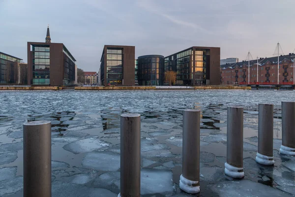 Copenhagen Denmark March 2018 View Modern Buildings Copenhagen Winter Season — 图库照片