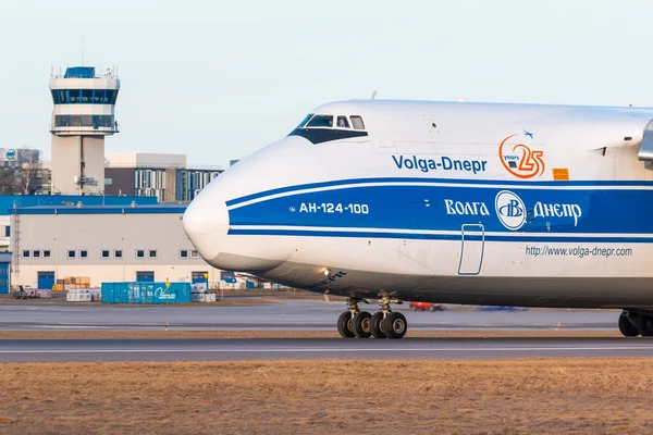 Gdansk Poland March 2018 Antonow 124 Volga Dnepr Airlines Lech — стокове фото