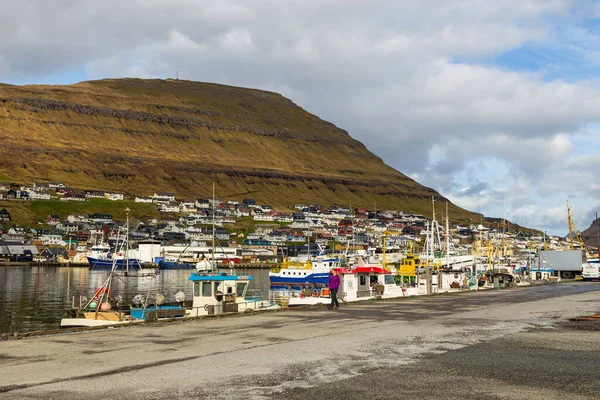 Klaksvik Faroe Adaları Mayıs 2018 Bordoy Adasındaki Klaksvik Manzarası Bir — Stok fotoğraf