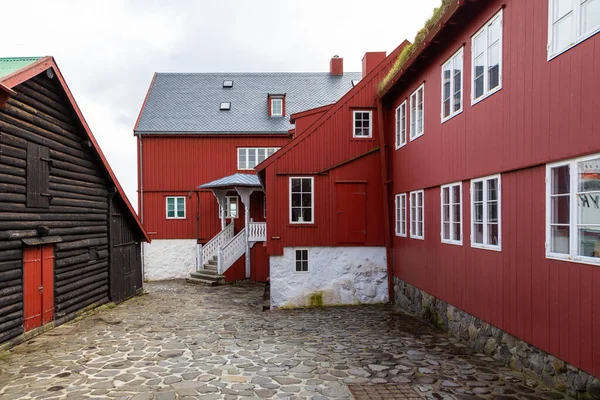 Torshavn Faerské Ostrovy Dánsko Května 2018 Staré Tradiční Stavby Tinganes — Stock fotografie