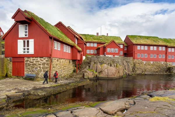 Torshavn Ilhas Faroé Dinamarca Maio 2018 Alguns Edifícios Antigos Tradicionais — Fotografia de Stock