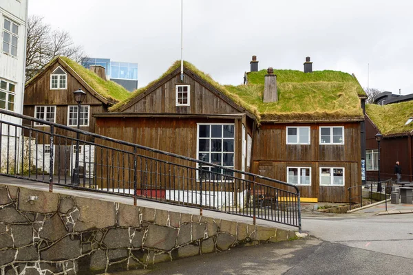Thorshavn Νήσοι Φερόε Δανία Μαΐου 2018 Στενό Οδικό Πνεύμα Τυπικά — Φωτογραφία Αρχείου