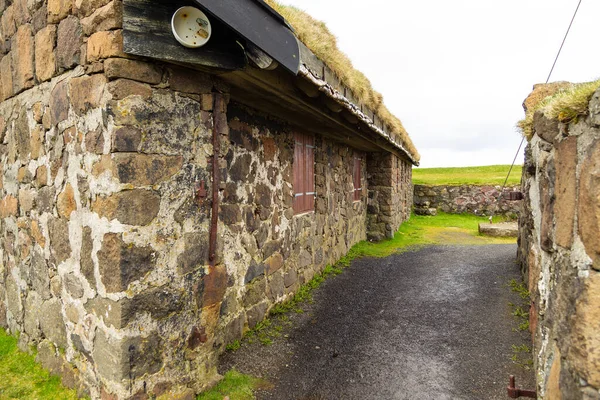 Régi Kőépület Skansin Történelmi Erődjében Torshavnban Feröer Szigetek Fővárosában — Stock Fotó