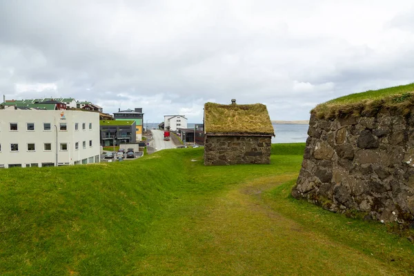 Thorshavn Faerské Ostrovy Května 2018 Stará Kamenná Budova Historické Pevnosti — Stock fotografie