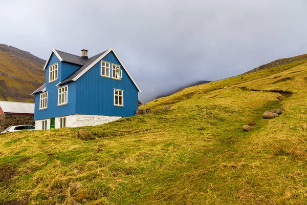 Elduvik Faroe Islands Denmark May 2015 Small Village Elduvik Situated — Stock Photo, Image