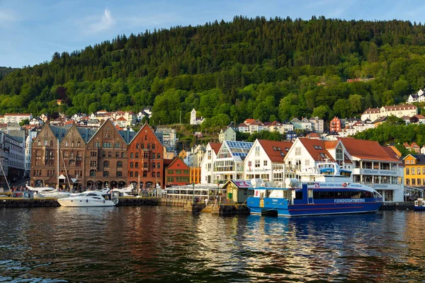 Bergen Norway May 2018 View Bryggen Series Hanseatic Heritage Commercial — Stock Photo, Image