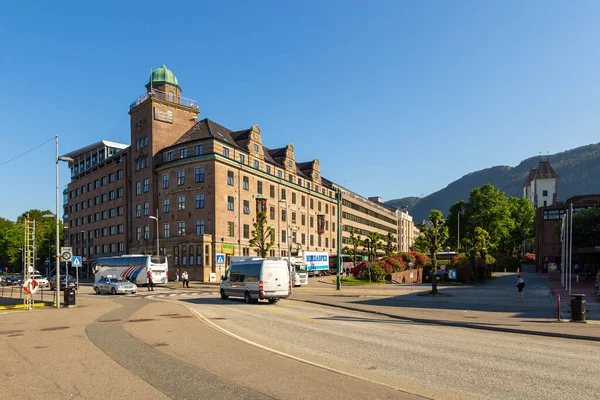 Bergen Norvégia 2018 Május Clarion Collection Hotel Havnekontoret Épülete Város — Stock Fotó