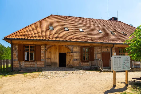 Wdzydze Kiszewskie Lengyelország 2018 Május Szabadtéri Múzeum Bejárata Kashubai Teodora — Stock Fotó