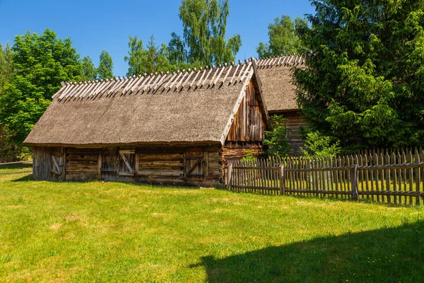 Granero Museo Aire Libre Parque Etnográfico Kashubian Wdzydze Kiszewskie —  Fotos de Stock