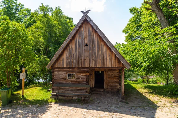 Wdzydze Kiszewskie Pologne Mai 2018 Chalet Chaume Dans Musée Plein — Photo