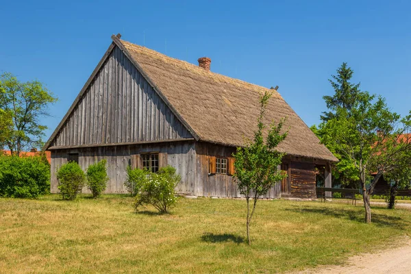 Thatched Cottage Open Air Museum Kashubian Ethnographic Park Wdzydze Kiszewskie — Stockfoto