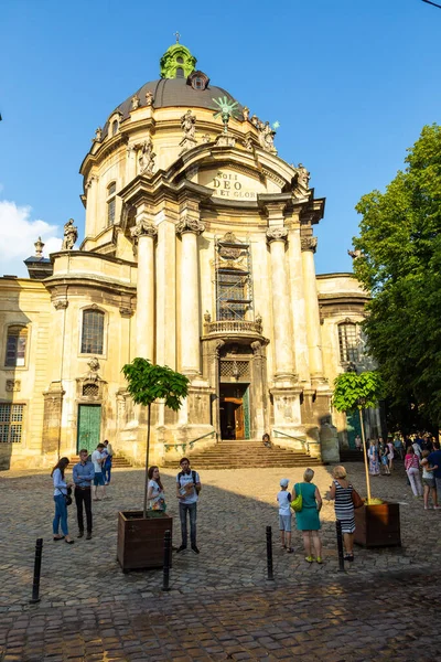 Lviv Ucrania Junio 2018 Corpus Christi Church Monastery Dominicans Lviv —  Fotos de Stock