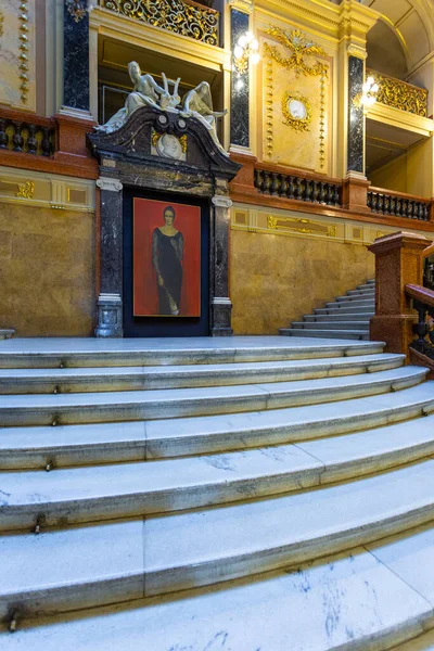 Lviv Ukraine June 2018 Richly Decorated Interior Lviv Theater Opera — Stock Photo, Image