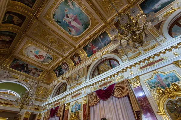 Lviv Ucrania Junio 2018 Interior Ricamente Decorado Del Teatro Lviv —  Fotos de Stock