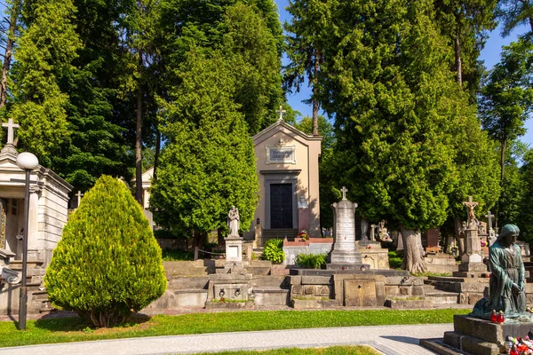 Lviv Ukraine June 2018 Graves Lychakiv Cemetery State History Culture — Stock Photo, Image