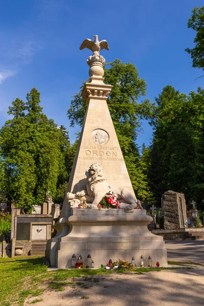 Lviv Ucraina Giugno 2018 Cimitero Lychakiv Museo Storia Cultura Stato — Foto Stock