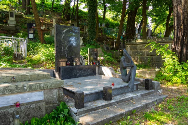 Lviv Ucraina Giugno 2018 Cimitero Lychakiv Museo Storia Cultura Stato — Foto Stock