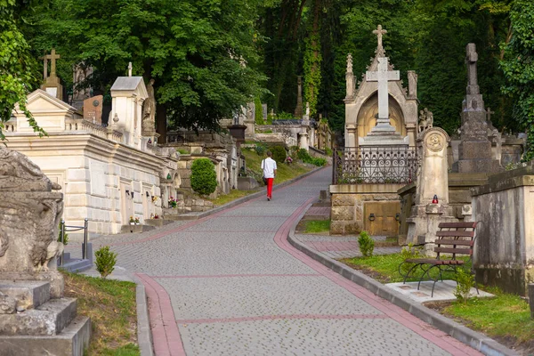 Lviv Ukrayna Haziran 2018 Lychakiv Mezarlığı Devlet Tarihi Kültür Müzesi — Stok fotoğraf