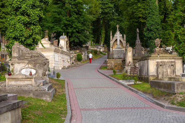 Lviv Ukraine June 2018 Graves Lychakiv Cemetery State History Culture — Stock Photo, Image