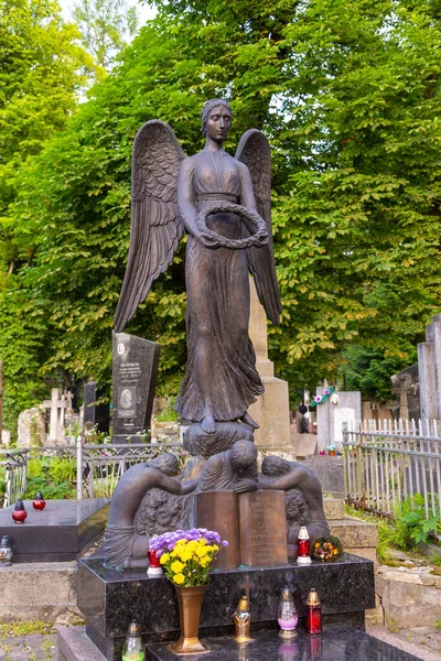 Lviv Ucraina Giugno 2018 Cimitero Lychakiv Museo Storia Cultura Stato — Foto Stock