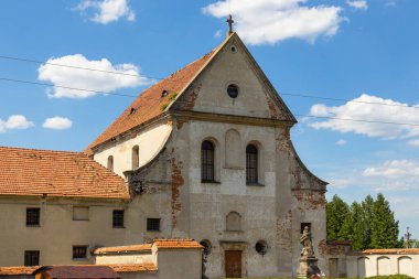 Capuchin church and monastery in Olesko, located at the foot of the castle, Olesko, Ukraine.