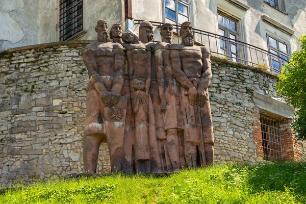 Sculpture Olesko Castle Located Seventy Five Kilometers Lviv Largest City —  Fotos de Stock