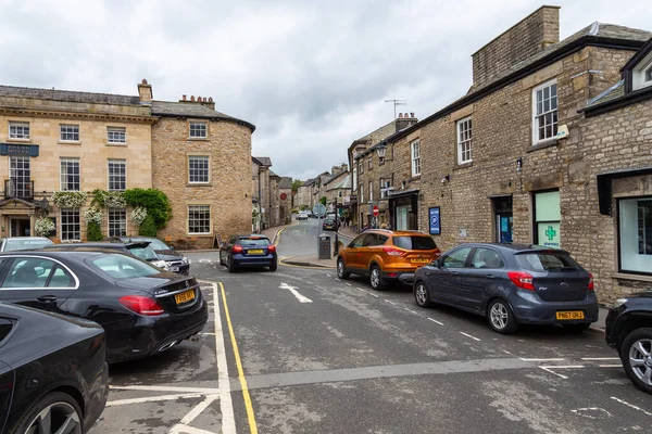 Kirkby Lonsdale Cumbria England August 2018 Narrow Streets Village Traditional — Stockfoto