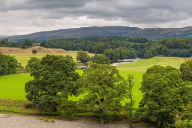 Güney Lakeland 'deki manzara, Ruskin View. Cumbria, İngiltere, İngiltere.