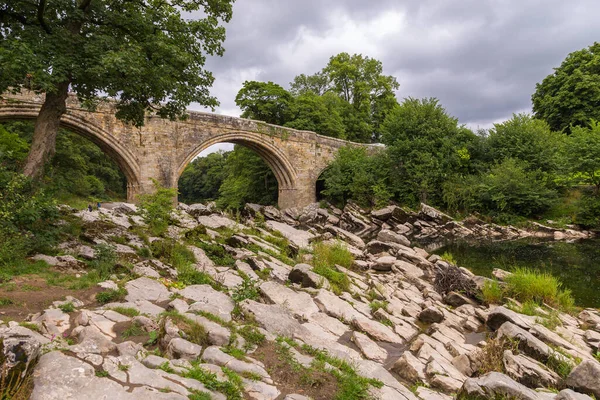 Devils Bridge River Lune Kirkby Lonsdale South Lakeland Cumbria England — Stock fotografie